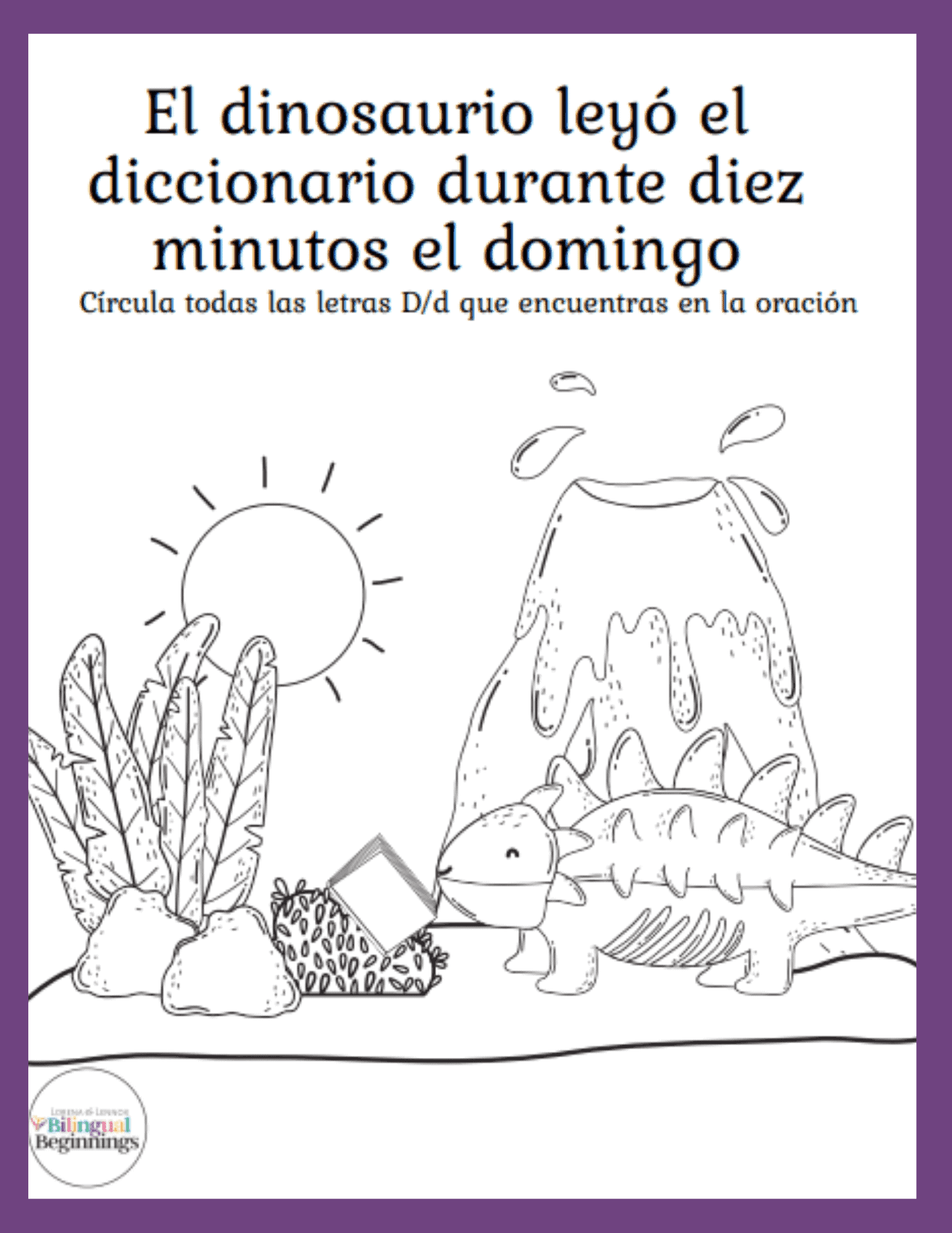 Letter d printables in spanish