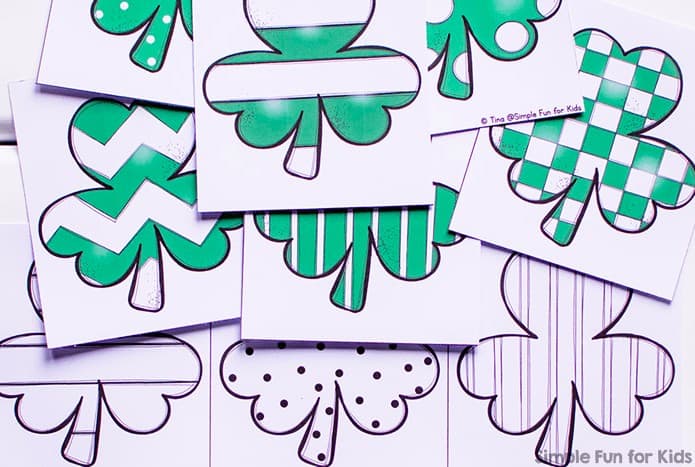 6. Shamrock Matching Game - with Simple Fun For Kids