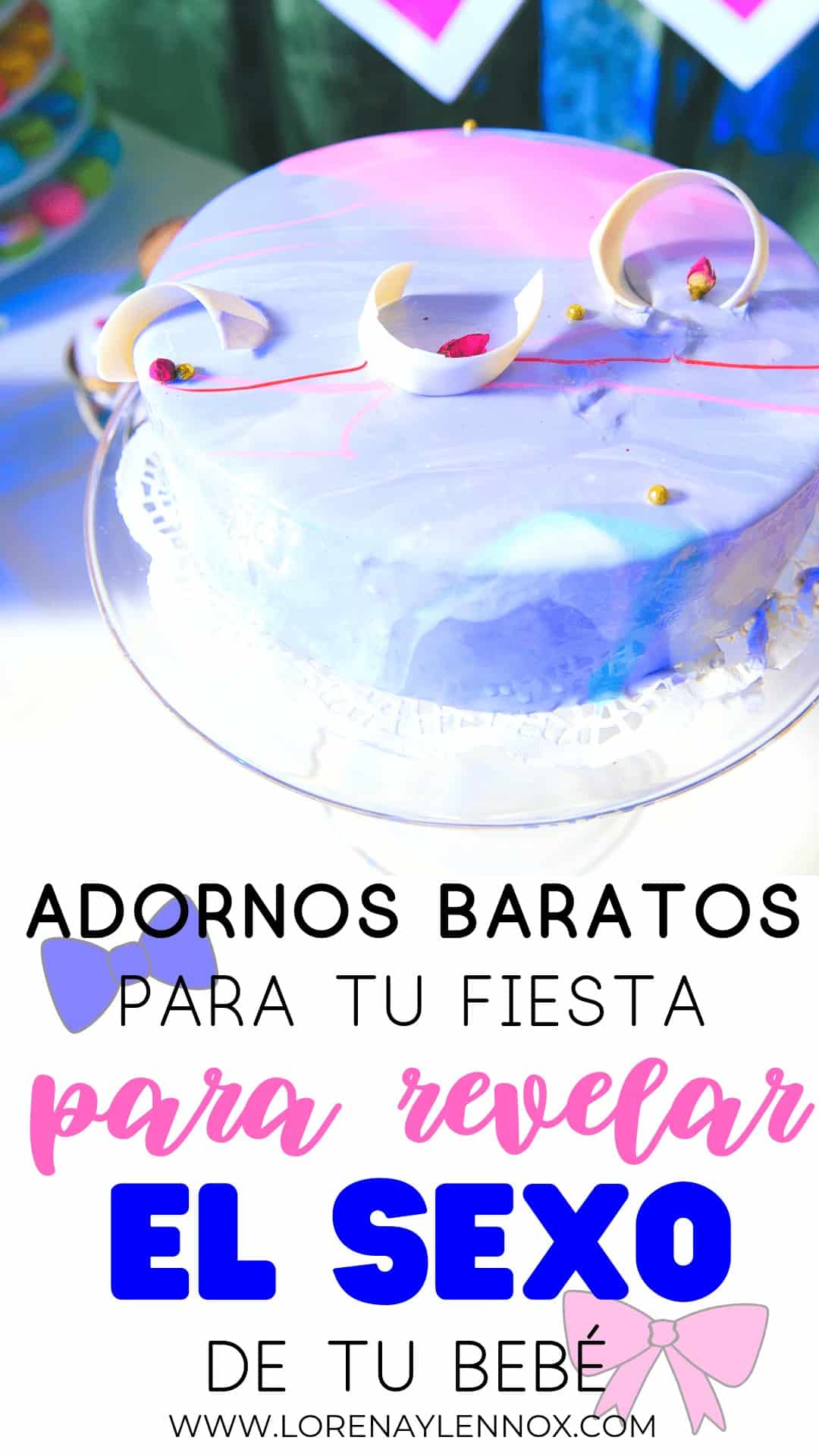 Adornos baratos para tu fiesta para reevlar el sexo de tu bebé