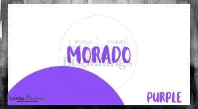 Halloween Printables in Spanish- Halloween Vocabulary Flashcards- El murciélago- morado