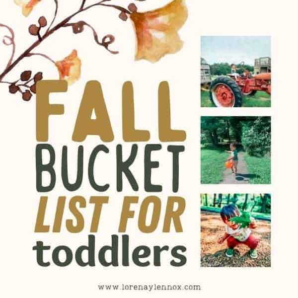 Fall Bucket List for Toddlers