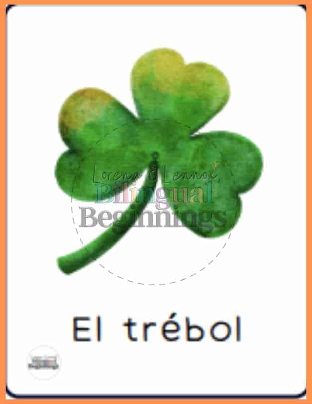 St. Patrick's Day Bingo in Spanish