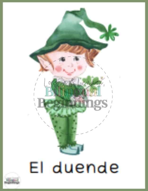 St. Patrick's Day Bingo in Spanish