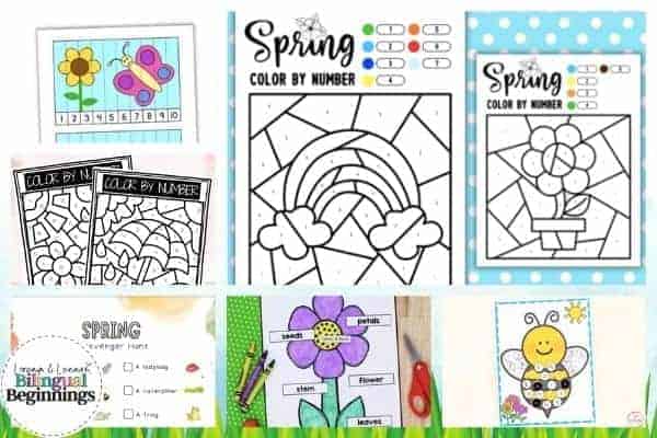 An ongoing list of 40+ Spring Printables for preschoolers