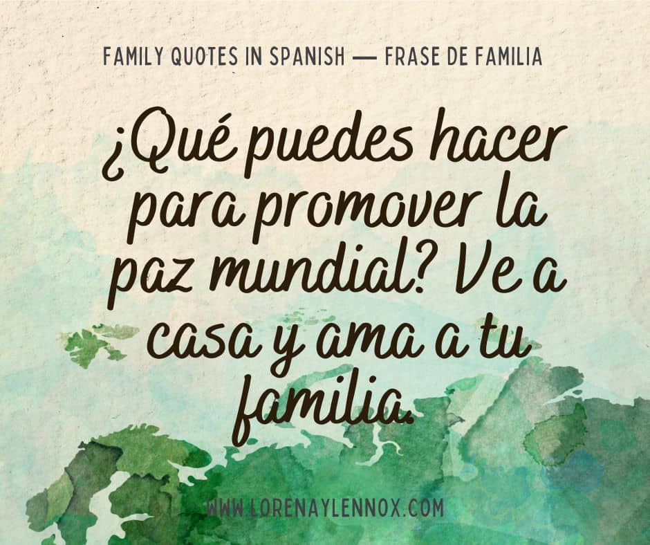 Family Quotes in Spanish