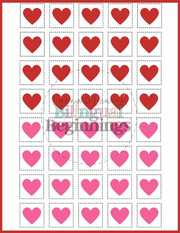 Valentines Day Tic Tac Toe Printable in Spanish [Free Printable]