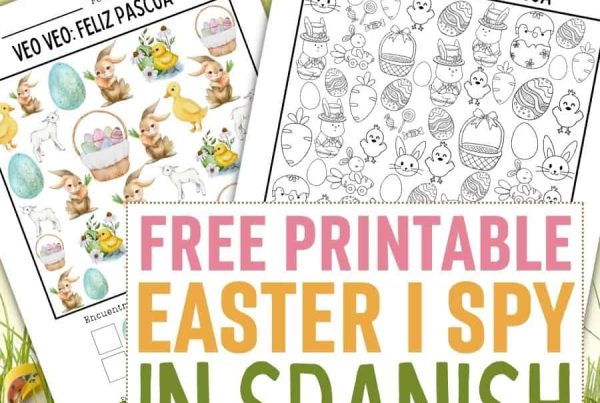 I Spy Easter Free Printable in Spanish