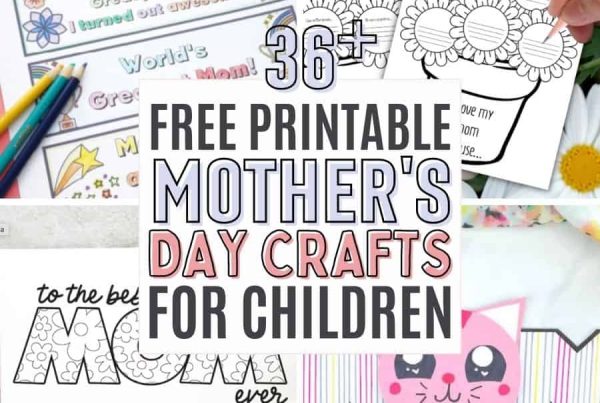 36+ Free Printable Mother's Day Crafts for Children