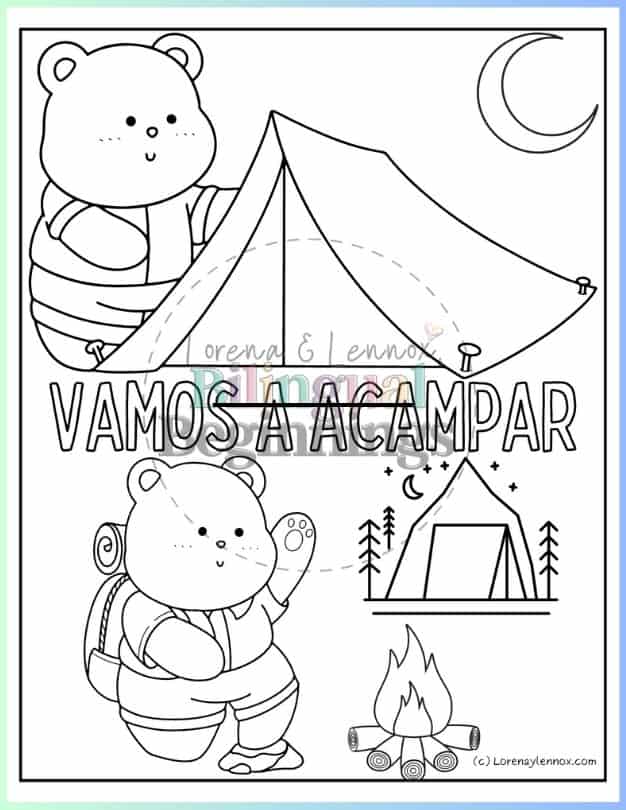 10 Nature Coloring Pages in Spanish