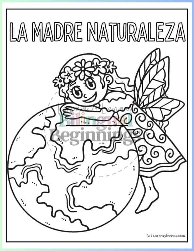 10 Nature Coloring Pages in Spanish