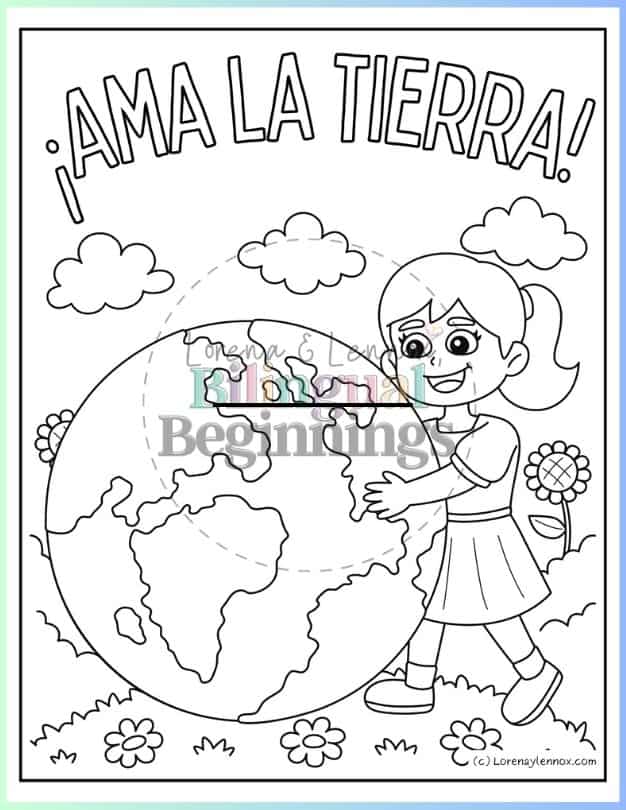 10 Nature Coloring Pages in Spanish