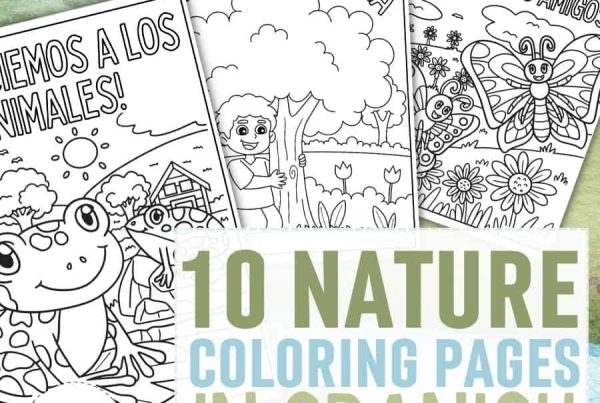 10 Nature Coloring Pages in Spanish