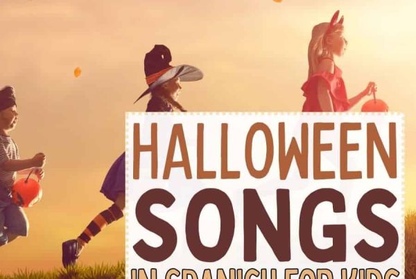 "Discover a spooky and fun collection of Halloween songs in Spanish for kids! These festive tunes will add a touch of bilingual magic to your Halloween celebrations, keeping little ones entertained while they learn about the holiday's traditions and enjoy catchy melodies in both English and Spanish."