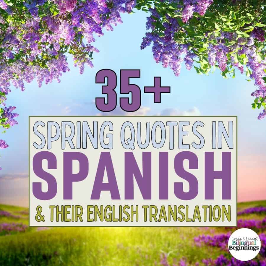 Embrace the beauty of spring with these uplifting quotes. 🌸 Let the blooming flowers and fresh air inspire a season of renewal and growth. 🌼 #SpringQuotes #Renewal" "Abraza la belleza de la primavera con estas citas inspiradoras. 🌸 Deja que las flores en flor y el aire fresco inspiren una temporada de renovación y crecimiento. 🌼 #CitasdePrimavera #Renovación"