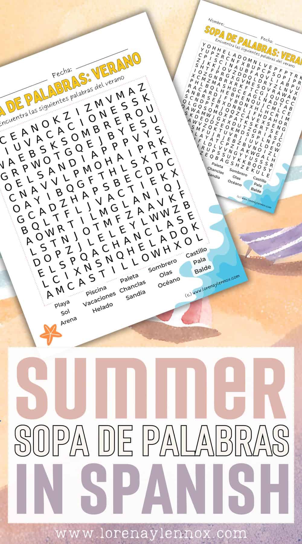 Keep the learning going all summer long with our Spanish Summer Word Search. This fun and educational activity is perfect for kids of all ages. Download today and enjoy a summer full of learning and fun!